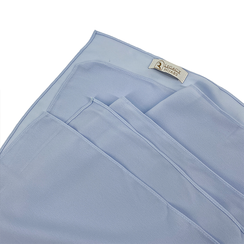 Sky Blue Top Quality Chiffon