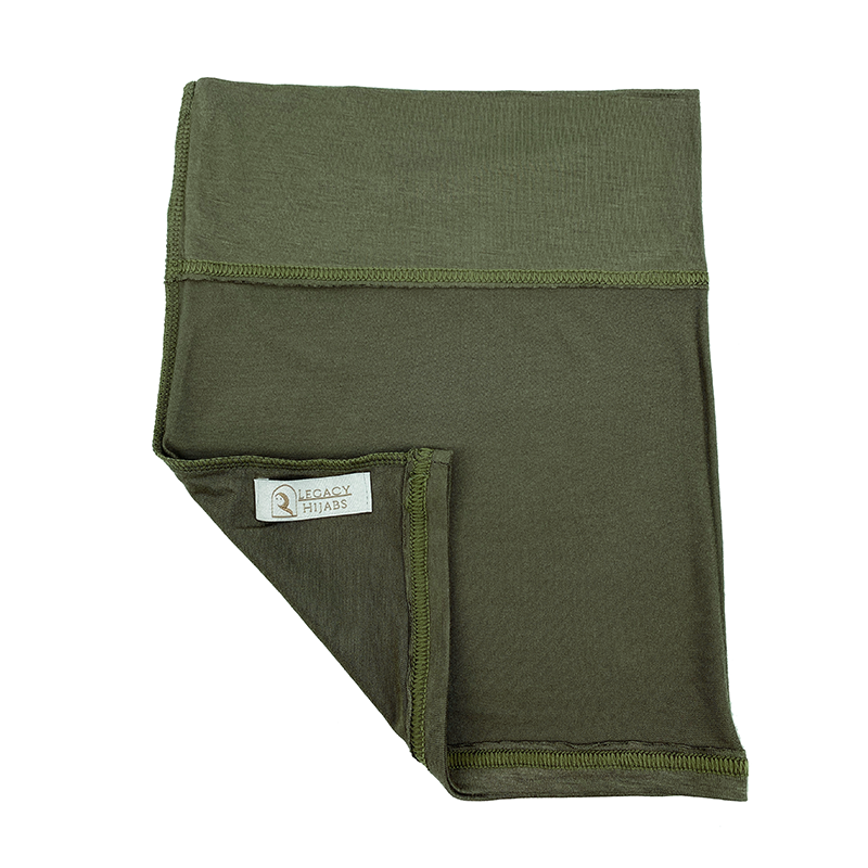 Army Green Jersey Wide Front Undercap