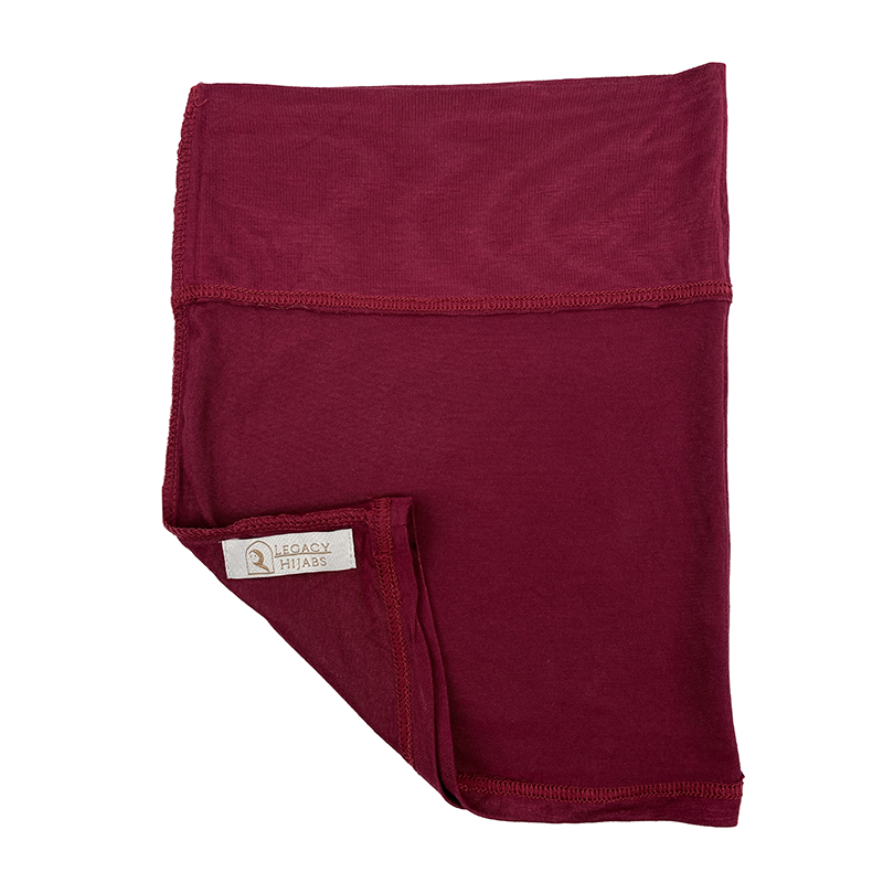 Burgandy Jersey Wide Front Undercap