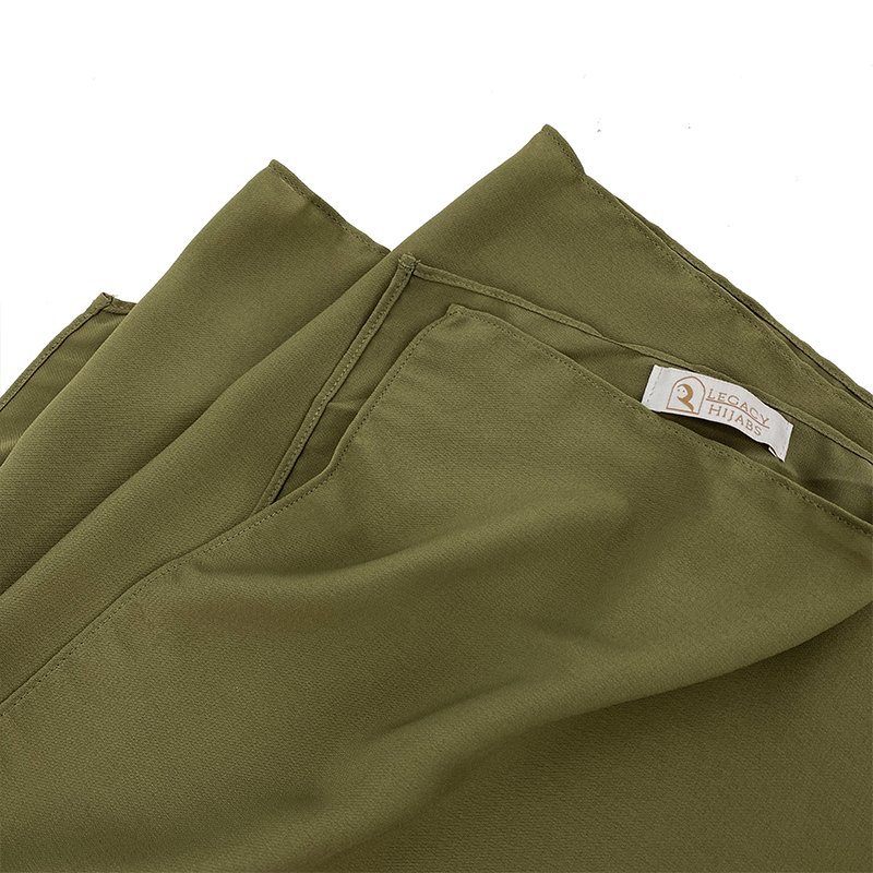 Olive Green Top Quality Chiffon