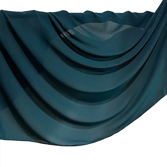 Dark Teal Top Quality Chiffon