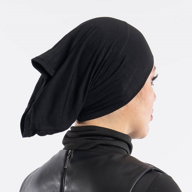 Black Jersey Wide Front Undercap