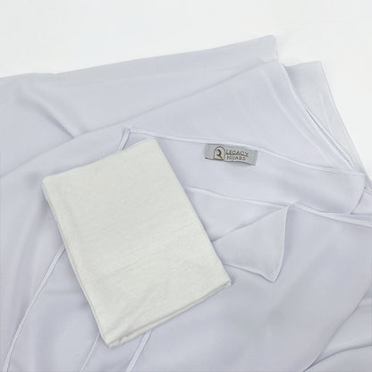 Snow White - Top Quality Chiffon & Undercap Set