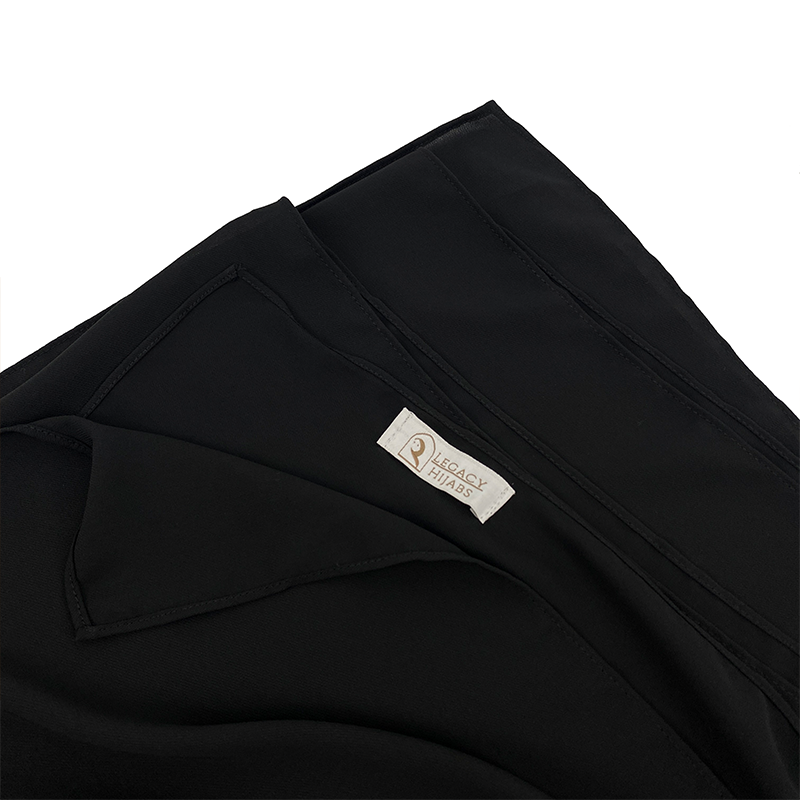 Black Top Quality Chiffon