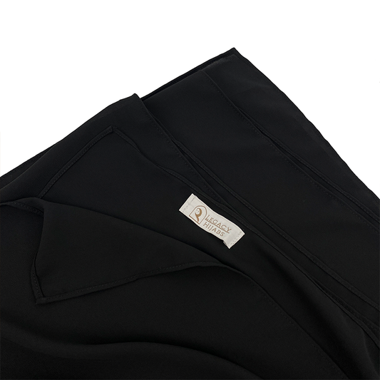 Black Top Quality Chiffon