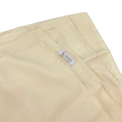 Glam Beige Velvet Hijab