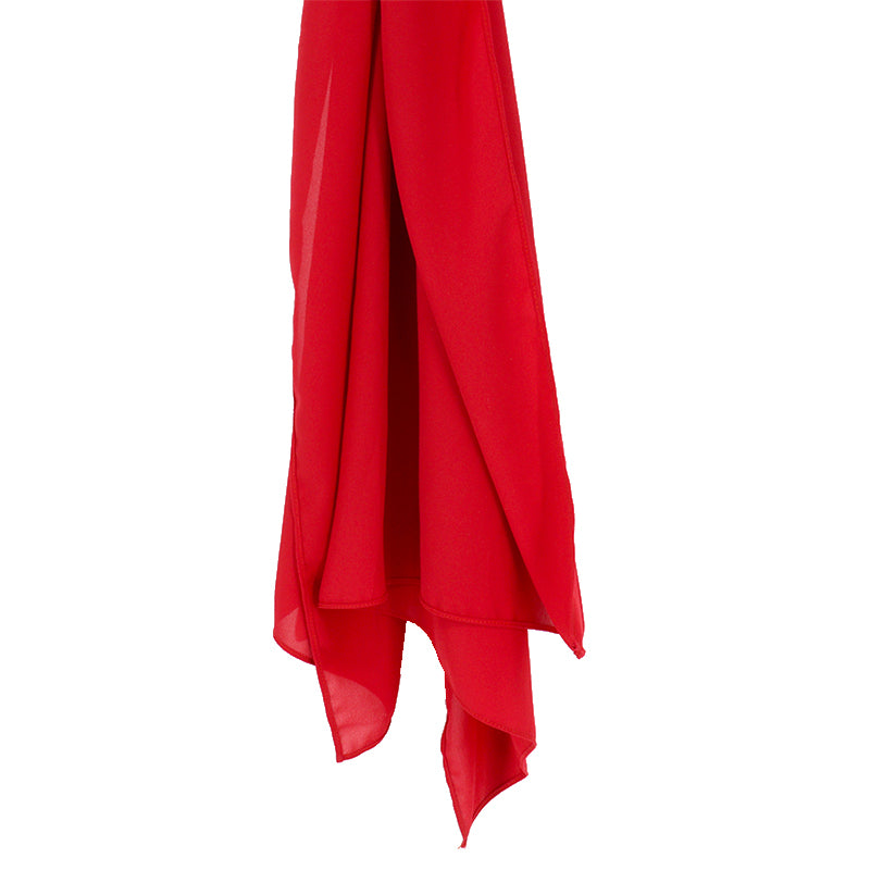 Wine Red Top Quality Chiffon