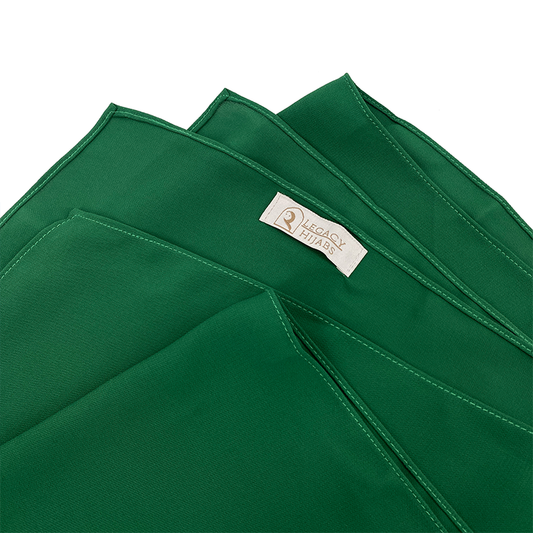 Emerald Green Top Quality Chiffon
