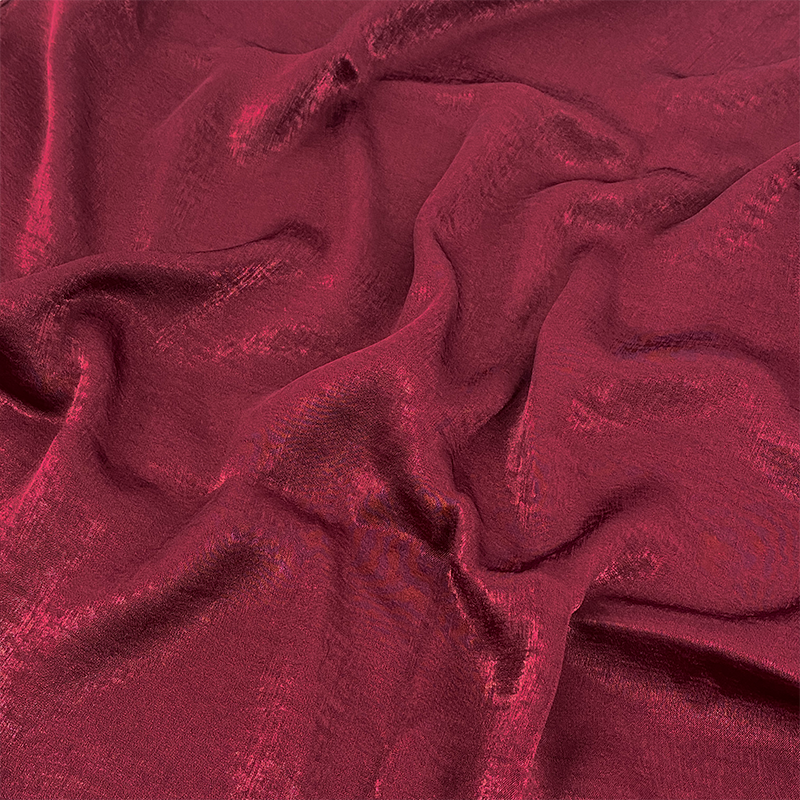 Glam Maroon Velvet Satin Hijab
