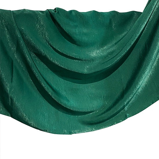 Glam Emerald Velvet Satin Hijab