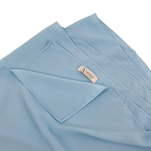 Arctic Blue Top Quality Chiffon