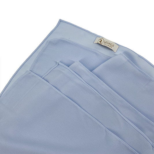 Sky Blue Top Quality Chiffon