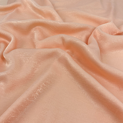 Glam Apricot Velvet Satin Hijab