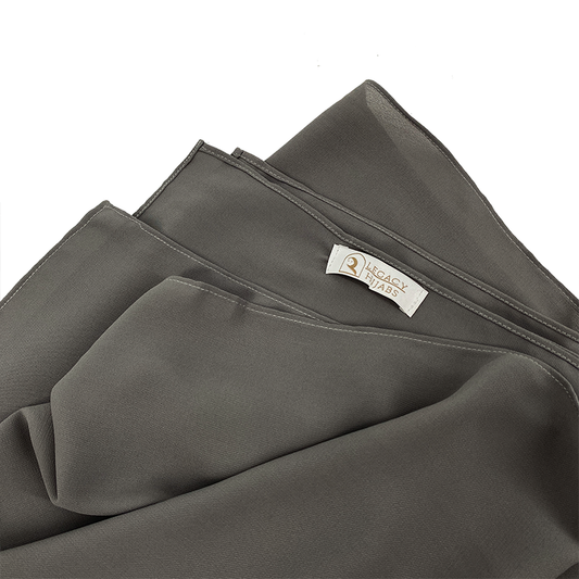 Stone Grey Top Quality Chiffon