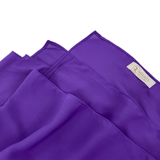 Royal Purple Top Quality Chiffon