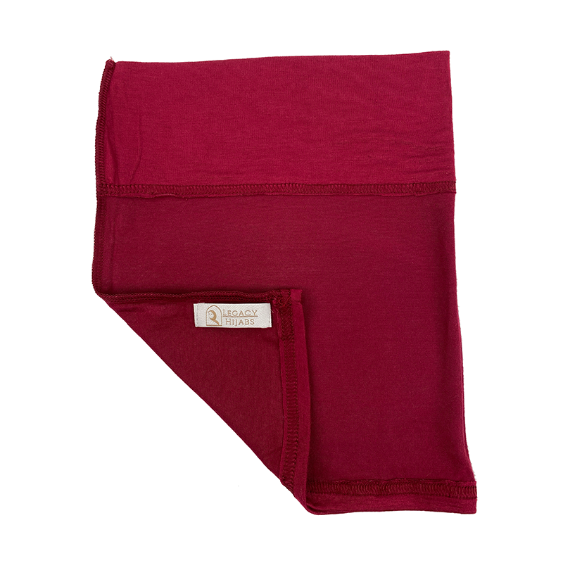 Wine Red Jersey Wide Front Undercap