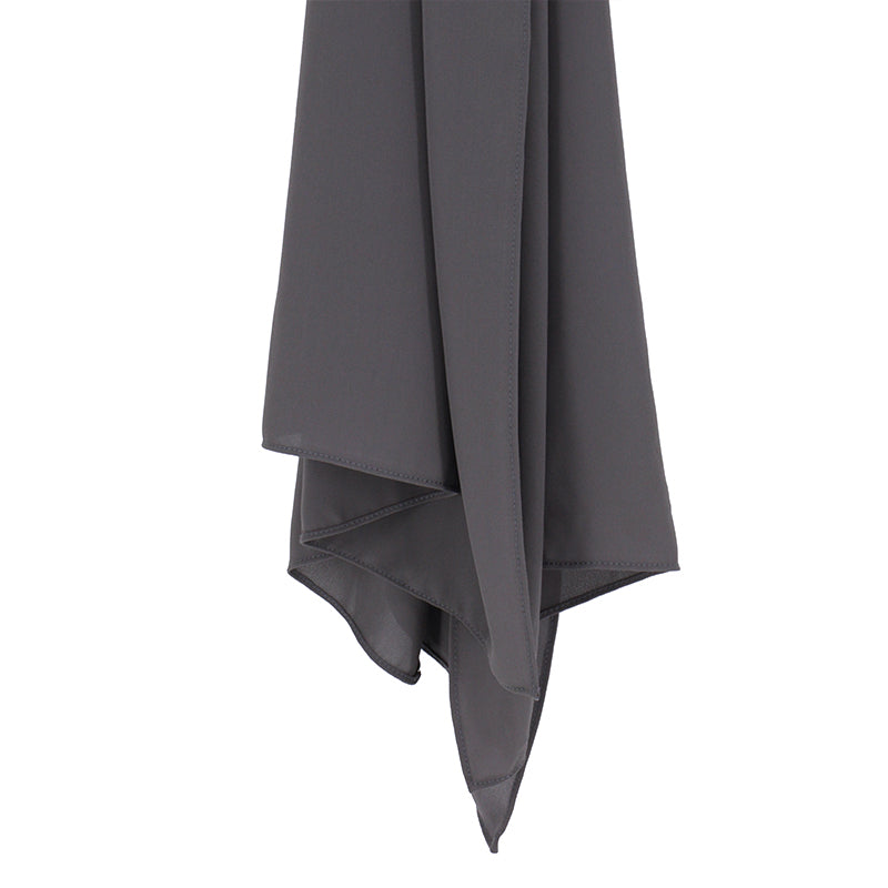 Stone Grey Top Quality Chiffon