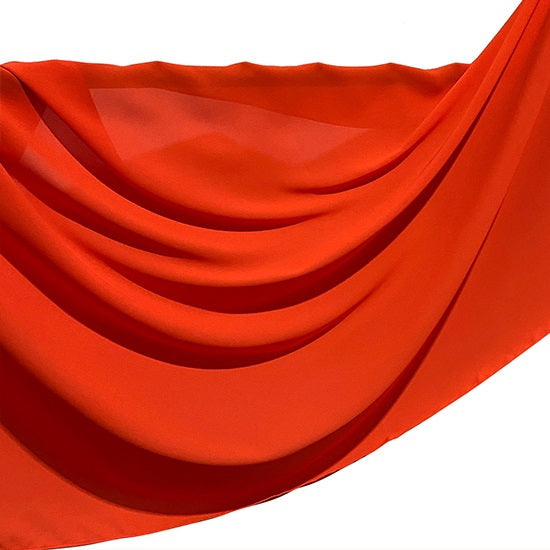Orange Top Quality Chiffon