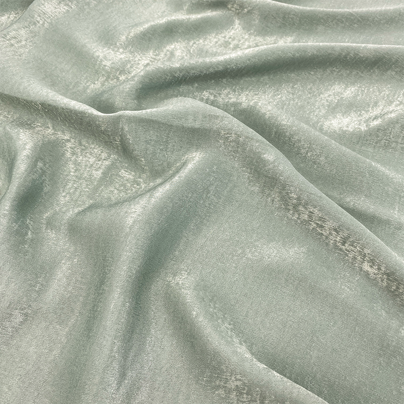 Glam Silver Velvet Satin Hijab
