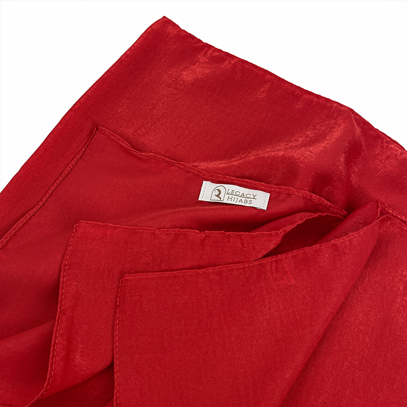 Glam Rose Red Velvet Hijab