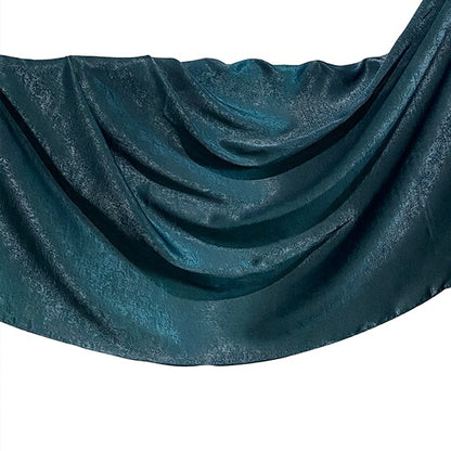 Glam Dark Teal Velvet Hijab