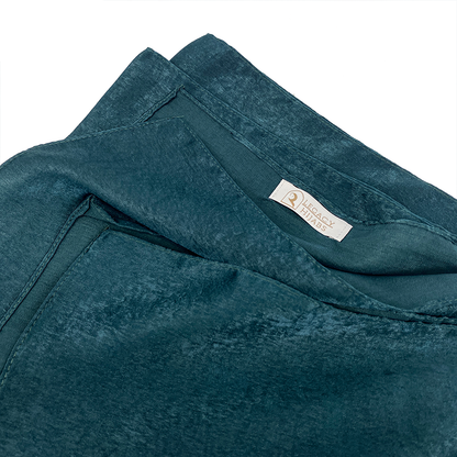 Glam Dark Teal Velvet Hijab
