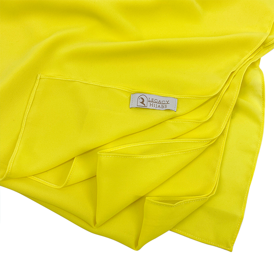 Yellow Top Quality Chiffon