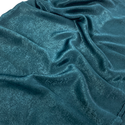 Glam Dark Teal Velvet Hijab