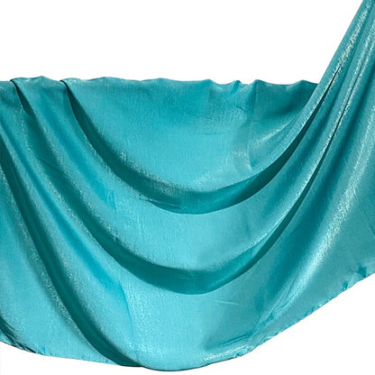 Glam Turquoise Velvet Satin Hijab
