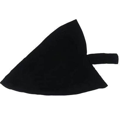 Black Instant Jersey Hijab w/Clip